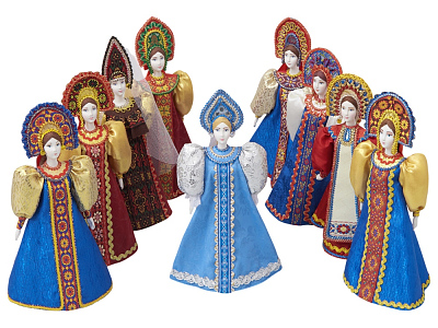 Подарочный набор: кукла фарфоровая, чай Малина с мятой