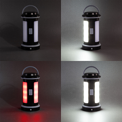 Набор инструментов "Pod" с фонарем, черный с серым