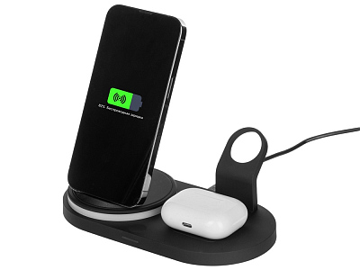 Складная зарядная станция с беспроводной зарядкой Flashport, 15 Вт