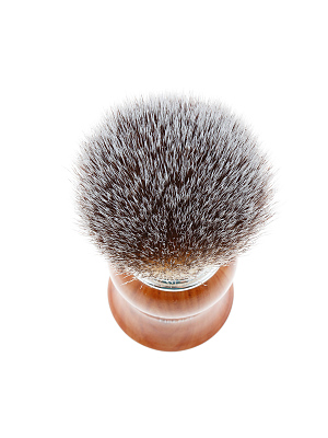 Помазок для бритья IL Ceppo, пластик, синтетический ворс, рукоять - коричневый глянцевый цвет