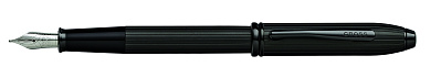 Перьевая ручка Cross Townsend Matte Black PVD, перо F (Черный)