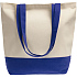 Сумка для покупок на молнии Shopaholic Zip, неокрашенная с синим - Фото 2