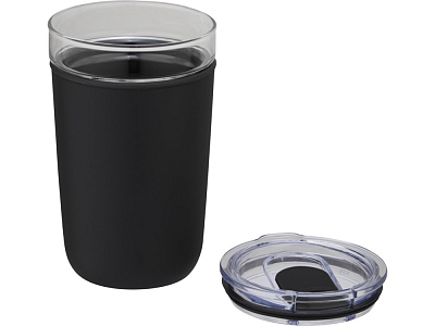 Стеклянная кружка Bello с внешней стенкой из переработанного пластика