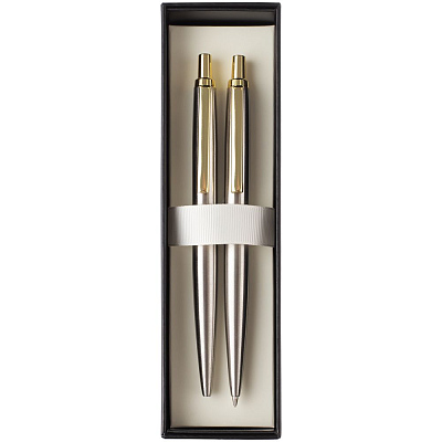 Набор из механического карандаша и ручки Poetica, золотистый