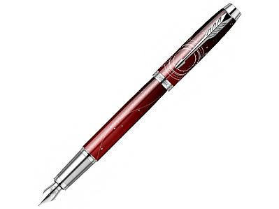 Перьевая ручка Parker IM Royal, F (Красный, серебристый)