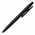 Ручка шариковая Prodir DS5 TRR-P Soft Touch, черная с синим - Фото 3