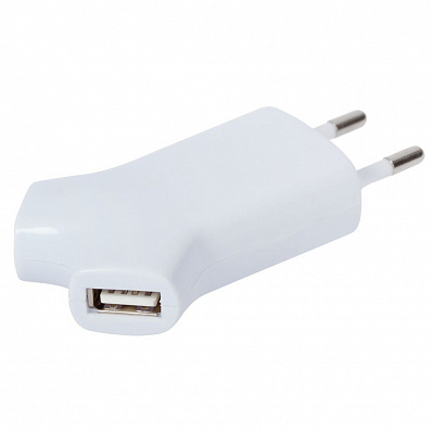 Сетевое зарядное устройство Uniscend Double USB, белое (Белый)