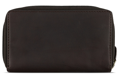 Кошелек KLONDIKE RUSH «Ava», натуральная кожа в темно-коричневом цвете, 16 х 10 х 3 см