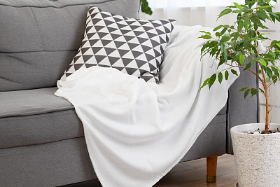 Плед "Байкал", белый