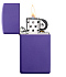 Зажигалка ZIPPO Slim® с покрытием Purple Matte, латунь/сталь, фиолетовая, матовая, 29x10x60 мм - Фото 3