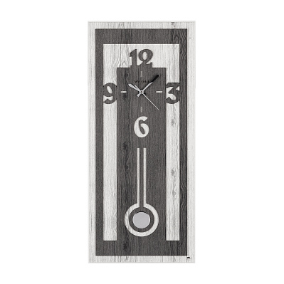 Часы настенные Классика  (Черный с белым)