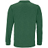 Рубашка поло унисекс с длинным рукавом Planet LSL, темно-зеленая - Фото 3