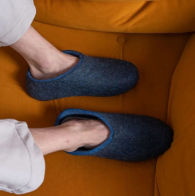 Домашние валенки Cant, темно-синие (индиго)