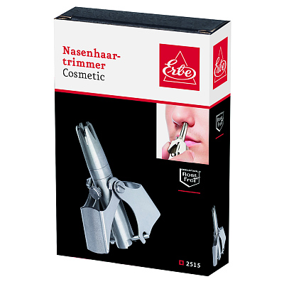 Триммер для удаления волос в носу и ушах, нержавеющая сталь, в пластиковой коробке