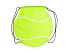 Рюкзак-мешок MILANO в форме теннисного мяча - Фото 1
