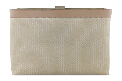 Бизнес-сумка женская наплечная BUGATTI Luna, пудровая, полиуретан, 40,5 x 14 x 30,5 см