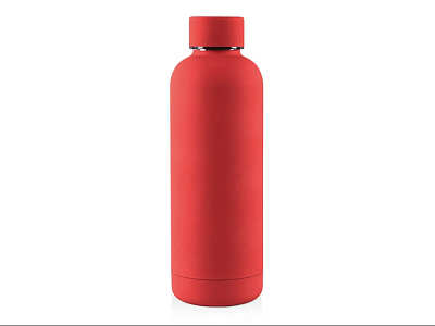 Вакуумная термобутылка ODIN, soft-touch, 550 мл (Красный)