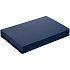 Коробка Silk с ложементом под ежедневник 13x21 см и ручку, синяя - Фото 1