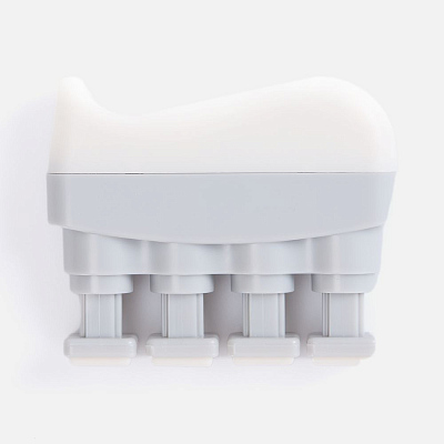 Эспандер кистевой FingerTap, серый с белым