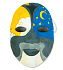 Набор для раскраски "МАСКА": маска, кисть, краски 6 шт., резинка - Фото 5