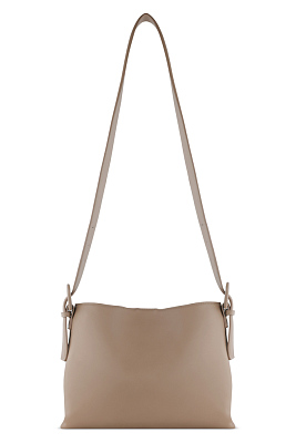 Сумка женская наплечная BUGATTI Luna, пудровая, полиуретан, 30 x 13 x 22 см