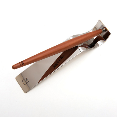 Шариковая ручка Pininfarina Piuma LEONARDO PEAR WOOD (Бордовый; серебряный)