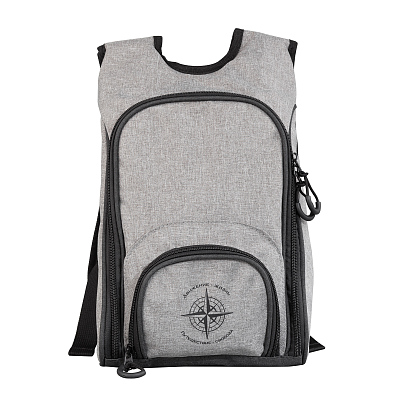 Набор для пикника "Швеция" на 2 персоны, серый с черным