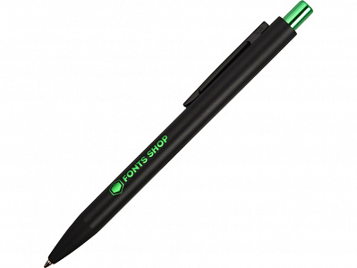 Ручка металлическая шариковая Blaze (Черный/зеленое яблоко)