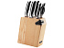 Набор из 5 кухонных ножей, ножниц и блока для ножей с ножеточкой URSA - Фото 1