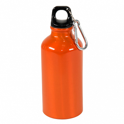 Бутылка для воды с карабином MENTO, 400мл (Оранжевый)