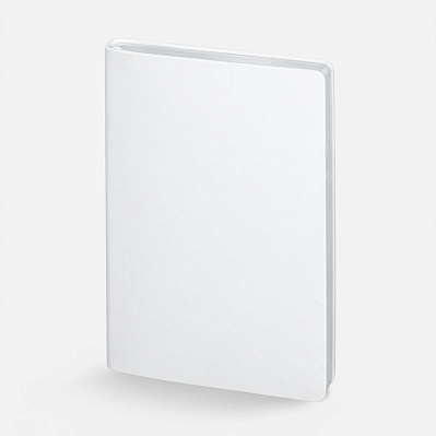 Ежедневник Nebraska Flex, недатированный, белый с серебристым (Серебристый)