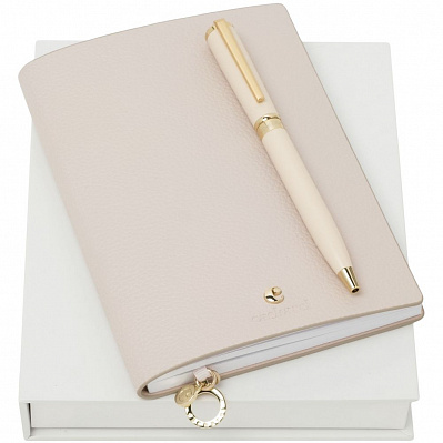 Набор Beaubourg: блокнот и ручка  (Розовый)