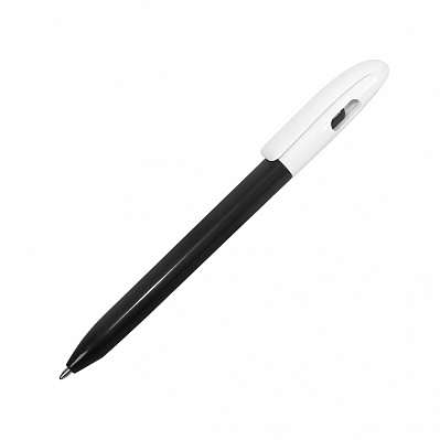 Ручка шариковая LEVEL, пластик (Черный, белый)