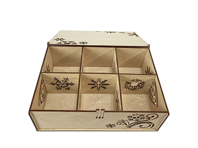 Набор новогодних шаров, 6 шт