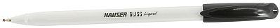 Шариковая ручка Hauser Gliss Pearl, пластик, цвет черный (Черный)