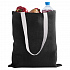 Холщовая сумка на плечо Juhu, черная - Фото 4
