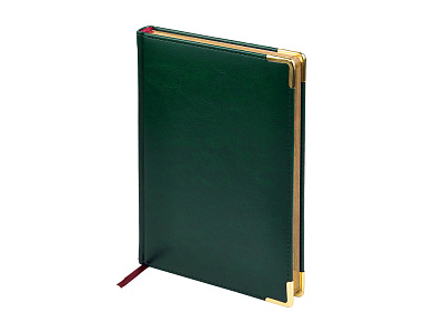 Ежедневник недатированный А4 Sidney Nebraska с серебряным срезом (Зеленый)