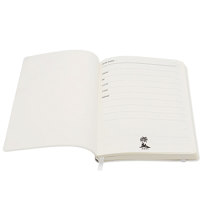 Ежедневник A5 недатированный Dante в мягком переплёте софт-тач, белый