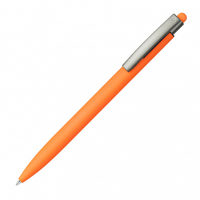 ELLE SOFT, ручка шариковая , металл, синие чернила (Оранжевый)