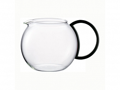 Чайник ASSAM, 1 л (Прозрачный, черный)