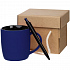 Набор Color Block: кружка и ручка, синий с черный - Фото 1