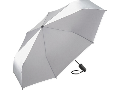 Зонт складной ColorReflex со светоотражающими клиньями, полуавтомат