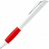 Ручка шариковая Grip, белая с красным - Фото 2