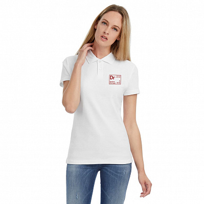 Рубашка поло женская «Разделение труда. Докторро», белая (Белый)