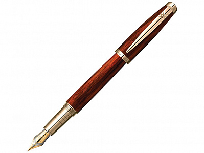 Ручка перьевая Majestic (Коричневый/черный/золотистый)