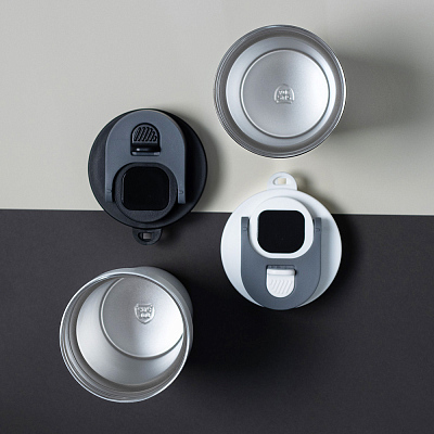 Термокружка Aura с дисплеем, белая