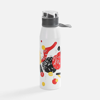 Бутылка для воды Billy Gym, матовая белая