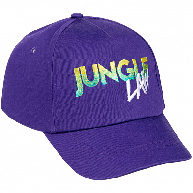 Бейсболка с вышивкой Jungle Law, фиолетовая (Фиолетовый)