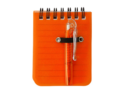 Мини-блокнот ARCO с шариковой ручкой (Оранжевый)