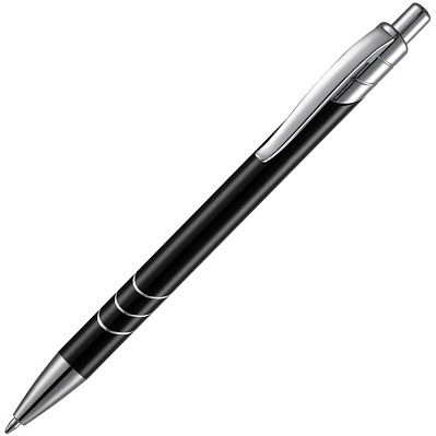Ручка шариковая Undertone Metallic, черная (Черный)